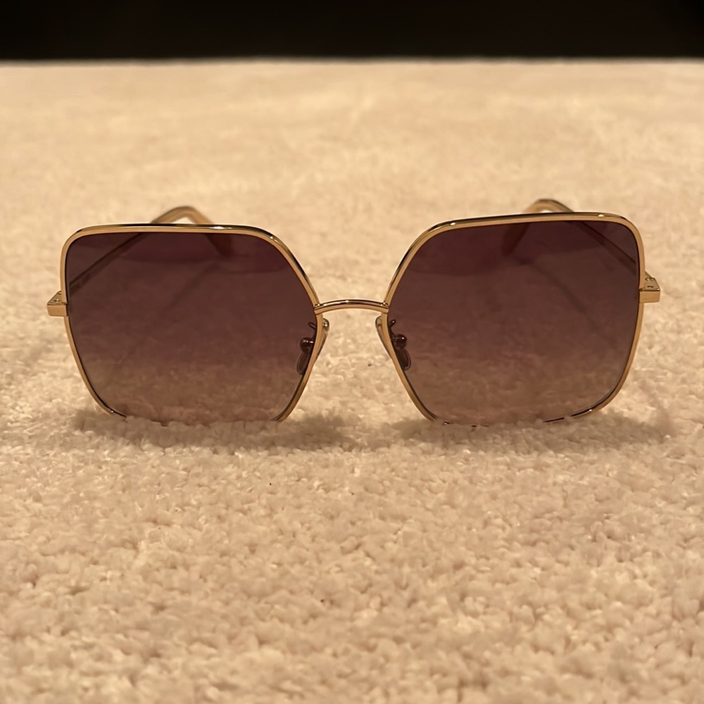 Brand New Celine Square Gradient Metal Sunglasses